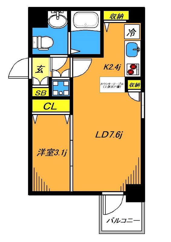 スカーラ武蔵小山 501号室 間取り