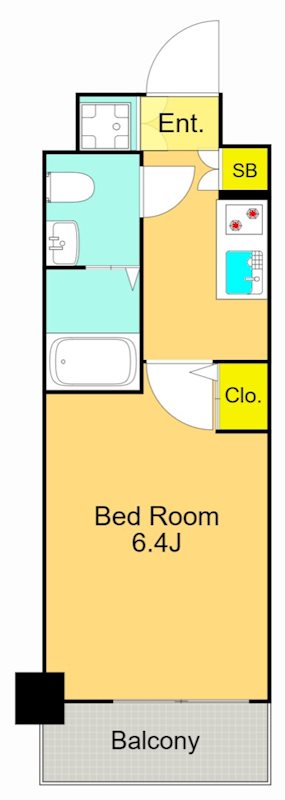 プレールデューク品川仙台坂 405号室 間取り
