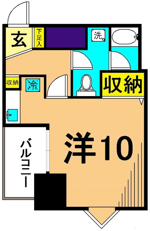 ラフュージュ大井町 405号室 間取り