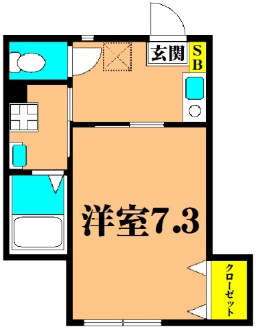 PROGRESS  103号室 間取り