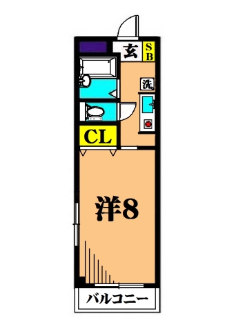 ライトヒル西大井 206号室 間取り