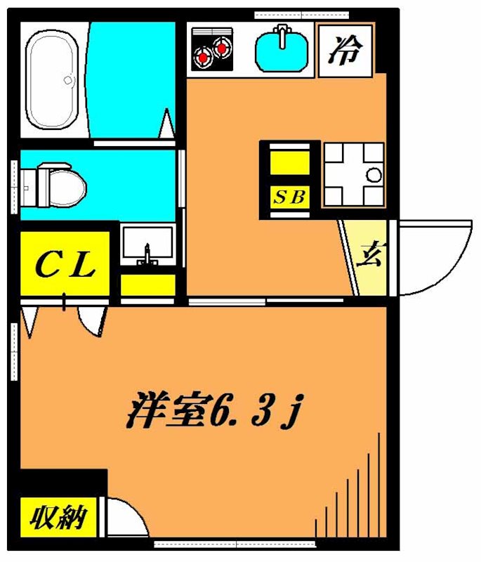 パークフォレスト 101号室 間取り
