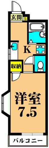 ドミール奥沢 101号室 間取り
