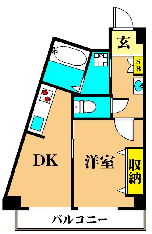 メゾンパーク大森  306号室 間取り