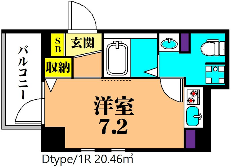 リバティー大井２  間取り図
