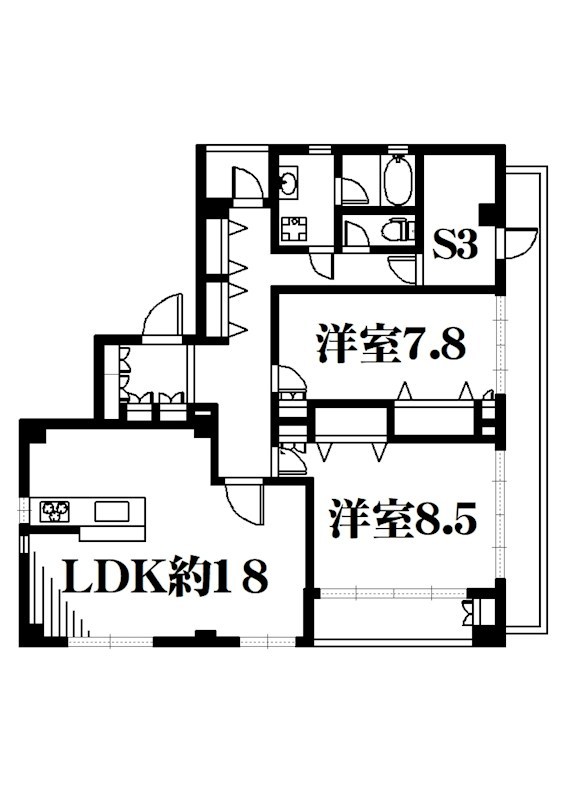 ピア・セイコー 501号室 間取り