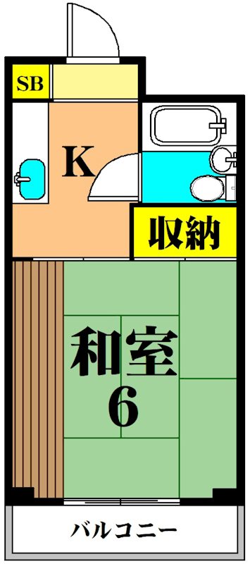 メゾンブラン  102号室 間取り