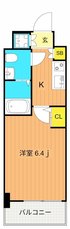 プレールデューク品川仙台坂 405号室 間取り