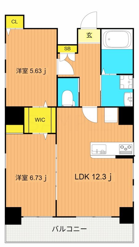 ヴェール南麻布 601号室 間取り