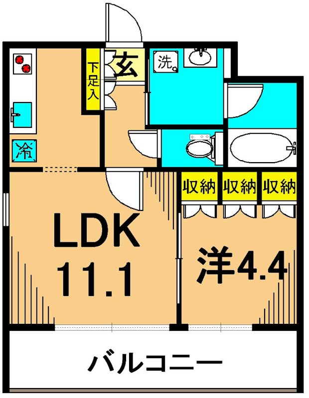 フレンシア南品川 間取り図