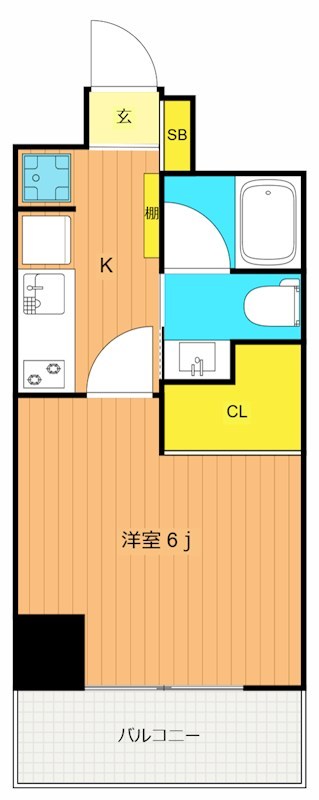 旗の台アパートメント 302号室 間取り