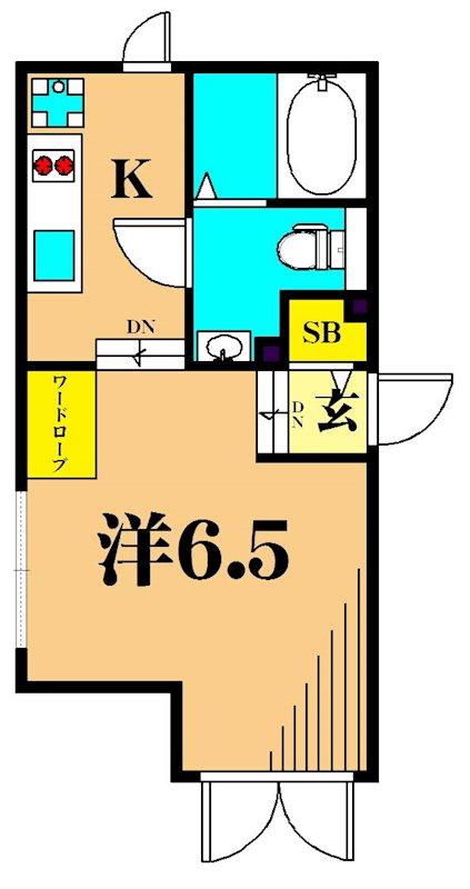 LAPIS大井町Ⅱ   201号室 間取り