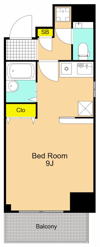 レジディア大井町 703号室 間取り