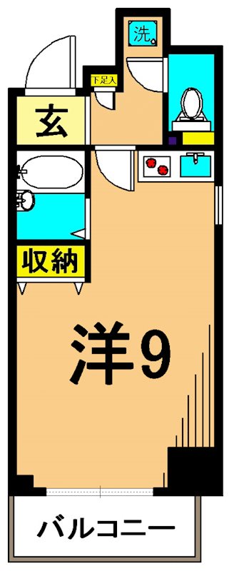 レジディア大井町 703号室 間取り