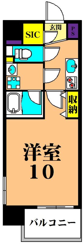 ALLURE大森 602号室 間取り