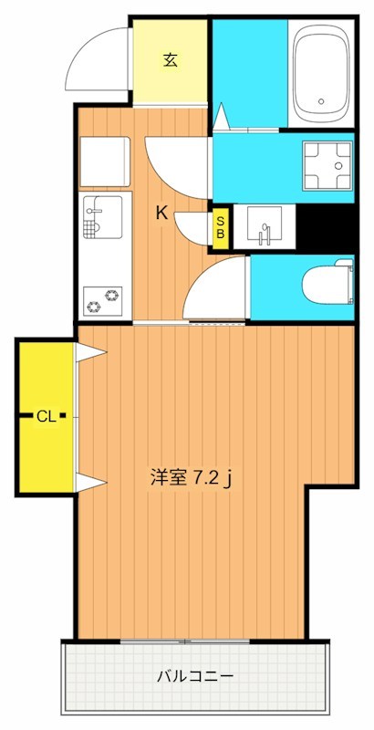 ハイムプリマヴェーラ大岡山 102号室 間取り