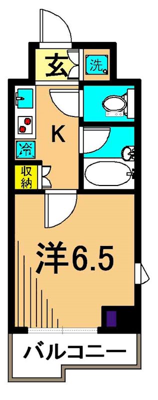 ルーブル大井町参番館 704号室 間取り