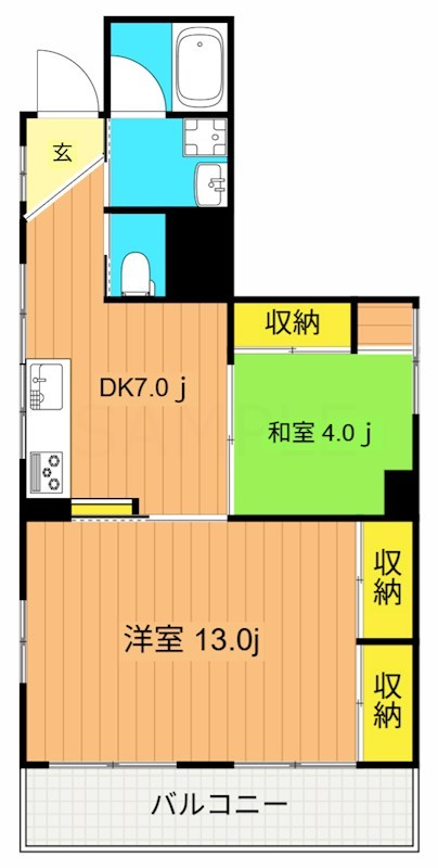 越中屋ビル  間取り図