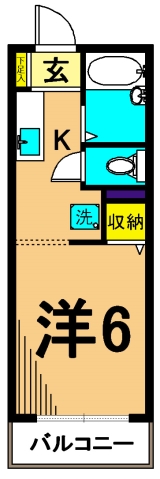 ソレイユ大井 206号室 間取り