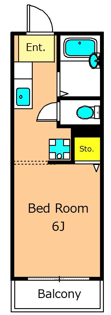 ソレイユ大井 206号室 間取り