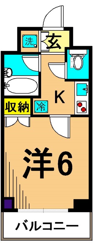 ルーブル南品川  811号室 間取り