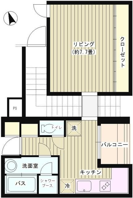 JOYCE山王 BE（202）号室 間取り