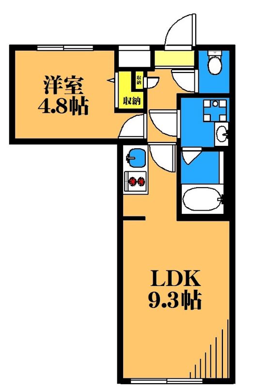 ウェルスクエアイズム大井町  303号室 間取り