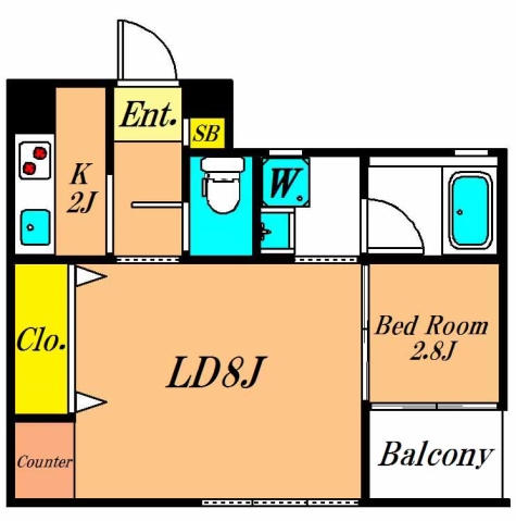 メゾン・ド・千代田 103号室 間取り