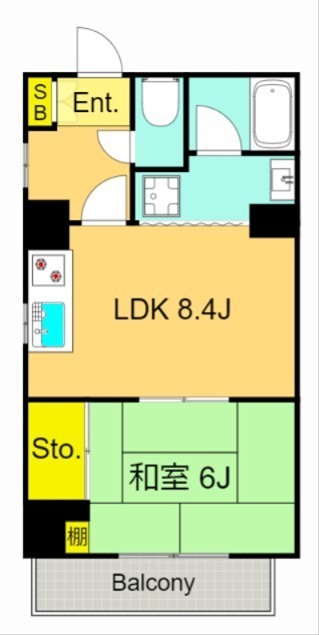 丸中ビル 501号室 間取り