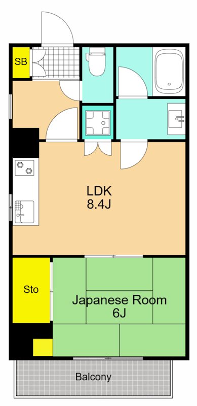 丸中ビル 501号室 間取り