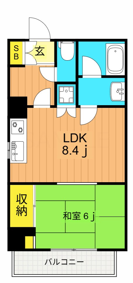 丸中ビル 501号室 間取り