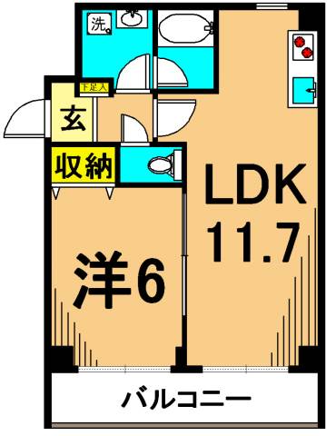 メーゾン俊2nd  204号室 間取り