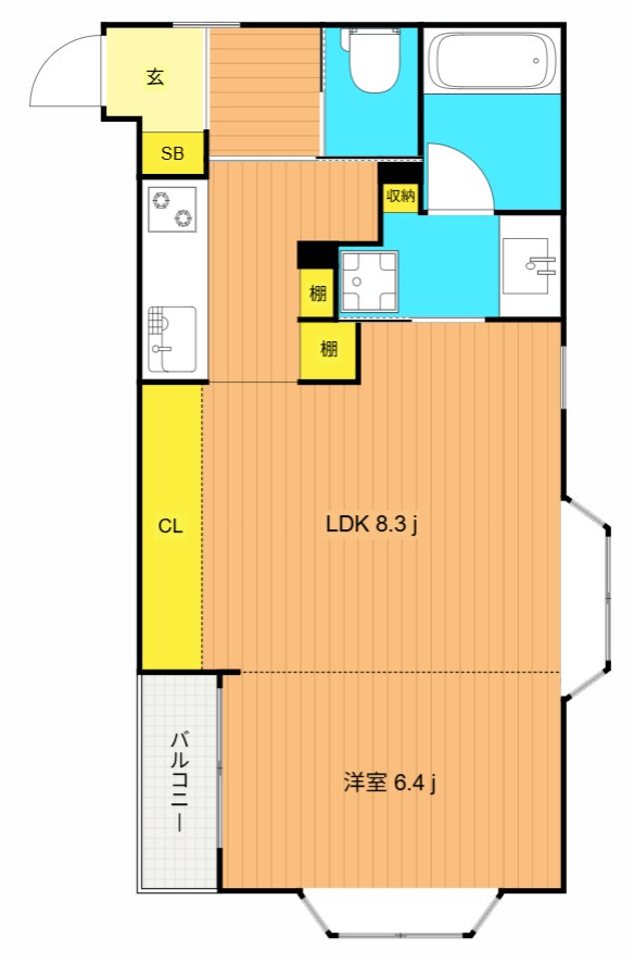 西小山アパートメント 201号室 間取り