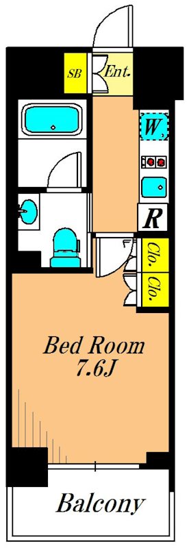 カスタリア大森Ⅲ 502号室 間取り