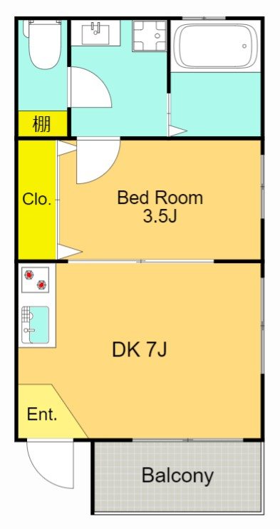 スプレンドーレ武蔵小山 401号室 間取り