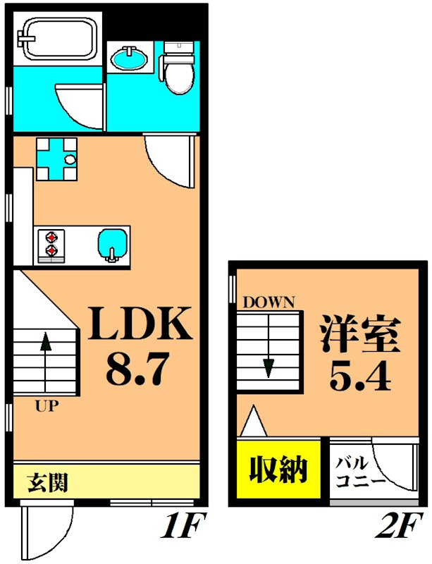 Corridor 103号室 間取り
