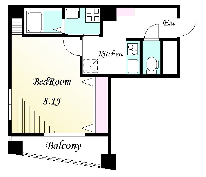 ルミエール・K 301号室 間取り