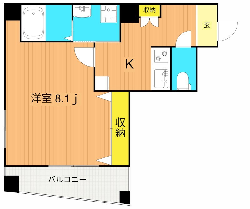 ルミエール・K 301号室 間取り