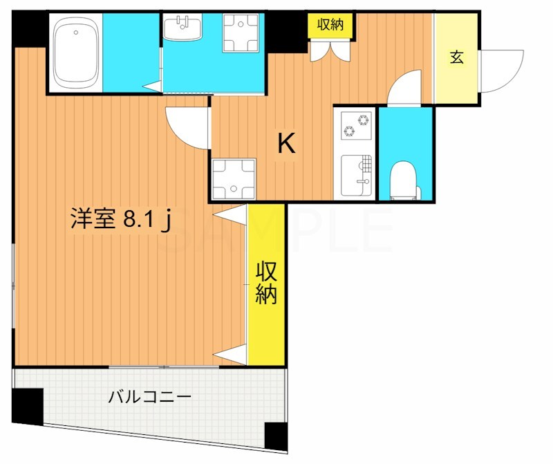 ルミエール・K 301号室 間取り