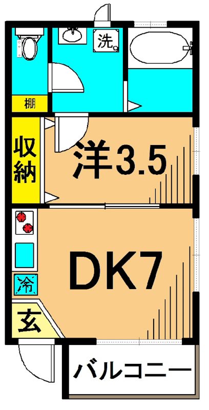 スプレンドーレ武蔵小山 401号室 間取り
