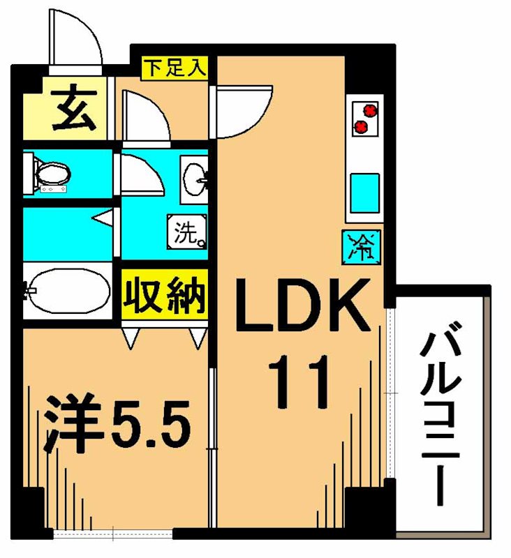 メーゾン俊3rd 201号室 間取り