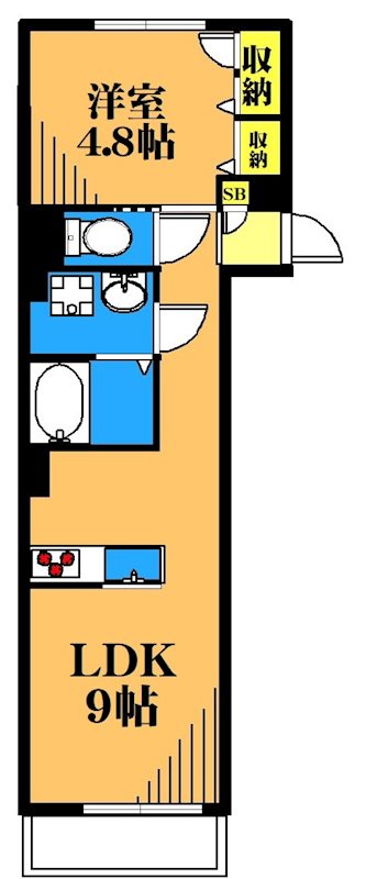 カーサ大井倉田 203号室 間取り