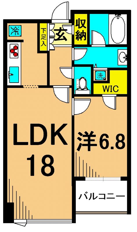 大井町ハイツ 間取り図