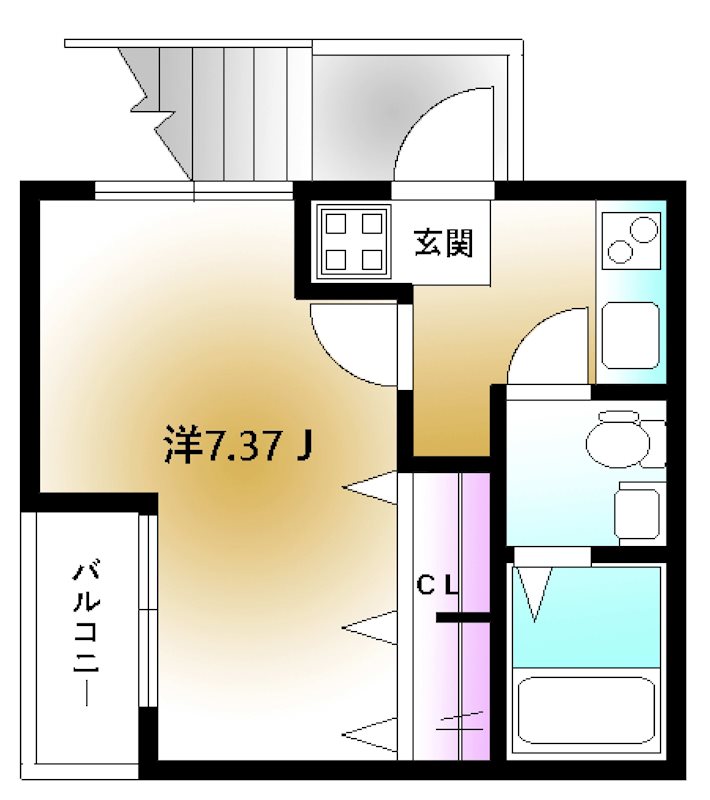 ブランシール大崎  3001号室 間取り