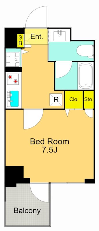 プライマル大井仙台坂 805号室 間取り