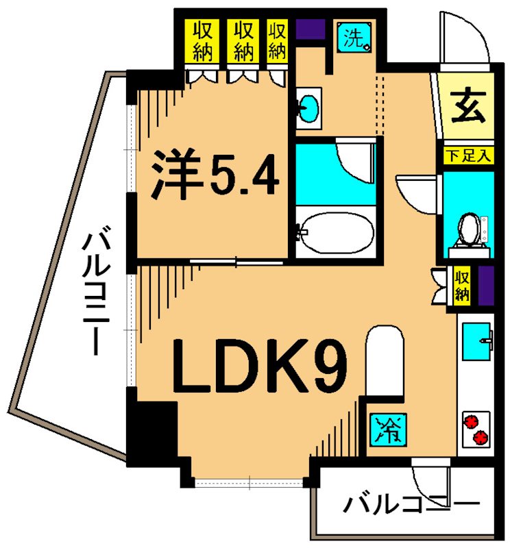 エコロジー大井町レジデンス 501号室 間取り