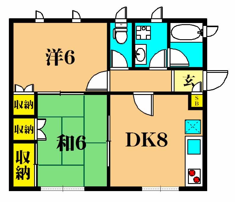 コーポアイリス 201号室 間取り