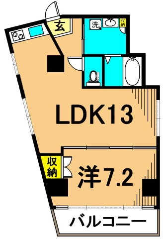 北参道トゥアル 間取り図