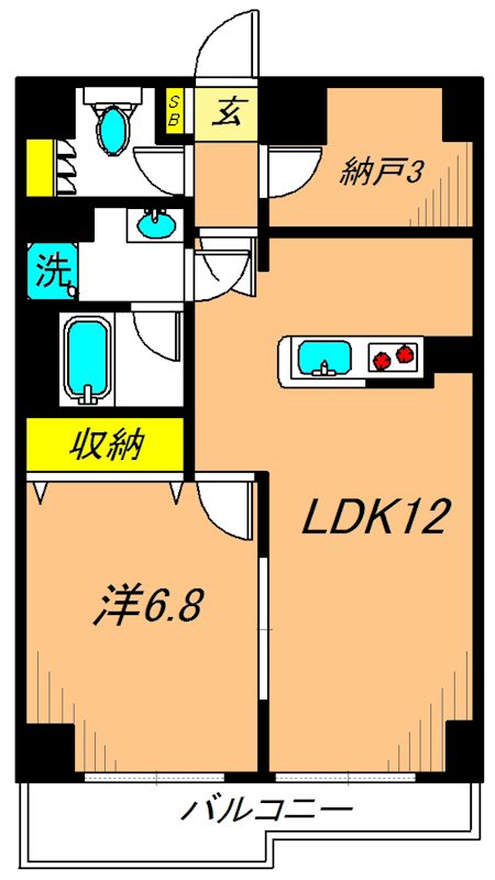 アミーゴ南馬込 間取り図