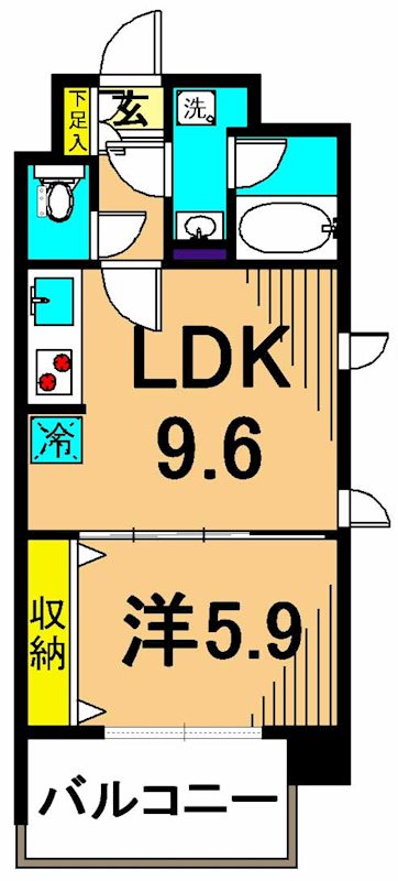ケンジントンマンション大森WEST 808号室 間取り